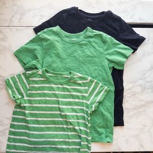 EUC lot Primary t-shirts 4-5 green blue cotton